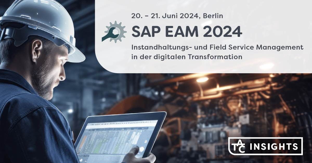 Banner SAP EAM 2024, 20.-21. Juni 2024 in Berlin