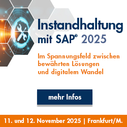 IH Banner mit Schriftzug Anwenderkongress Instandhaltung mit SAP 2025: Im Spannungsfeld zwischen bewährten Lösungen und digitalem Wandel