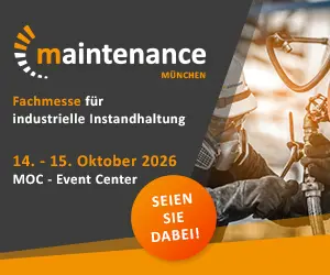 Banner mit Schriftzug maintenance München 14.-15. Oktober 2026: Seien Sie dabei!