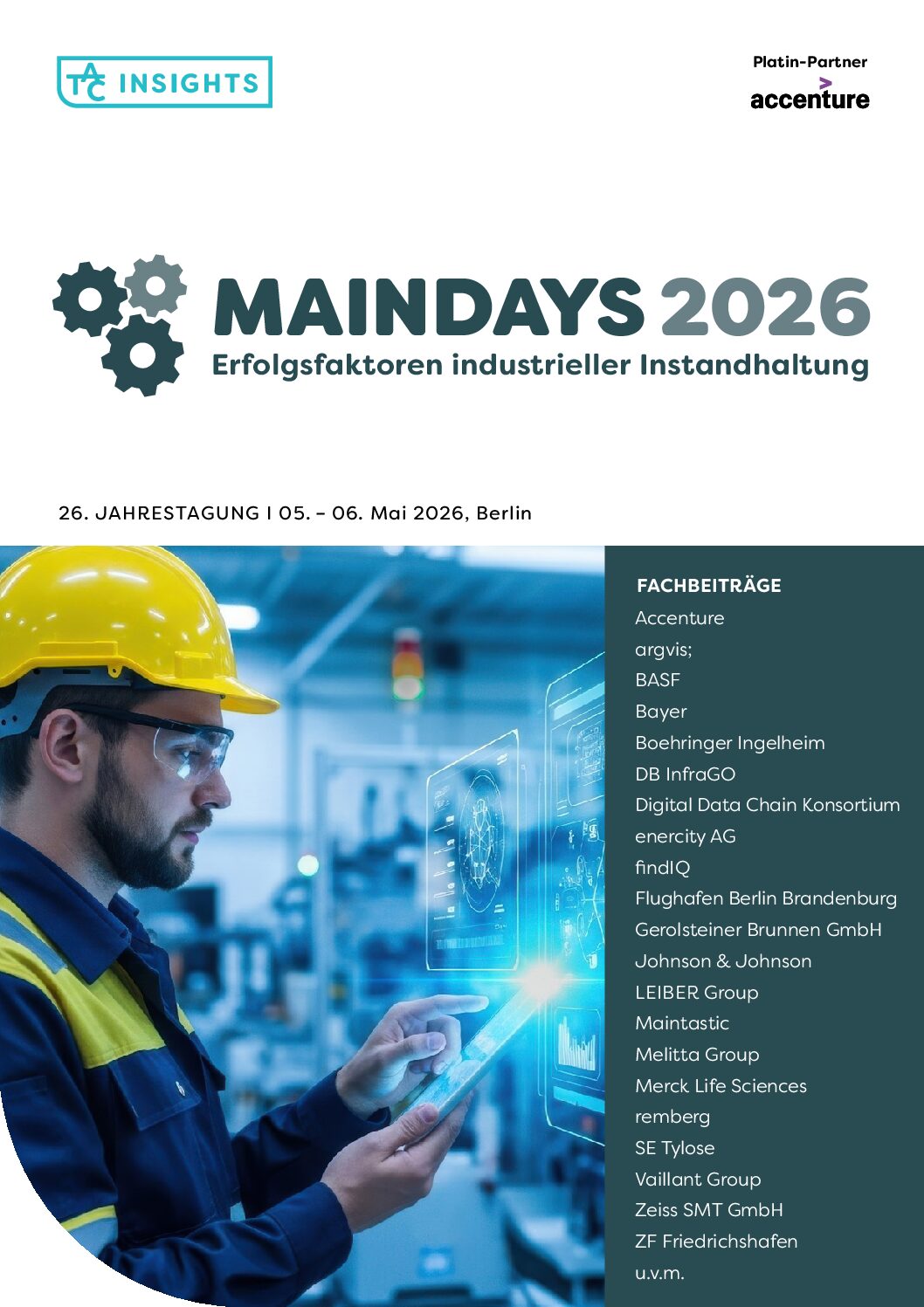 Programm und Anmeldung MAINDAYS 2026 [pdf], Berlin