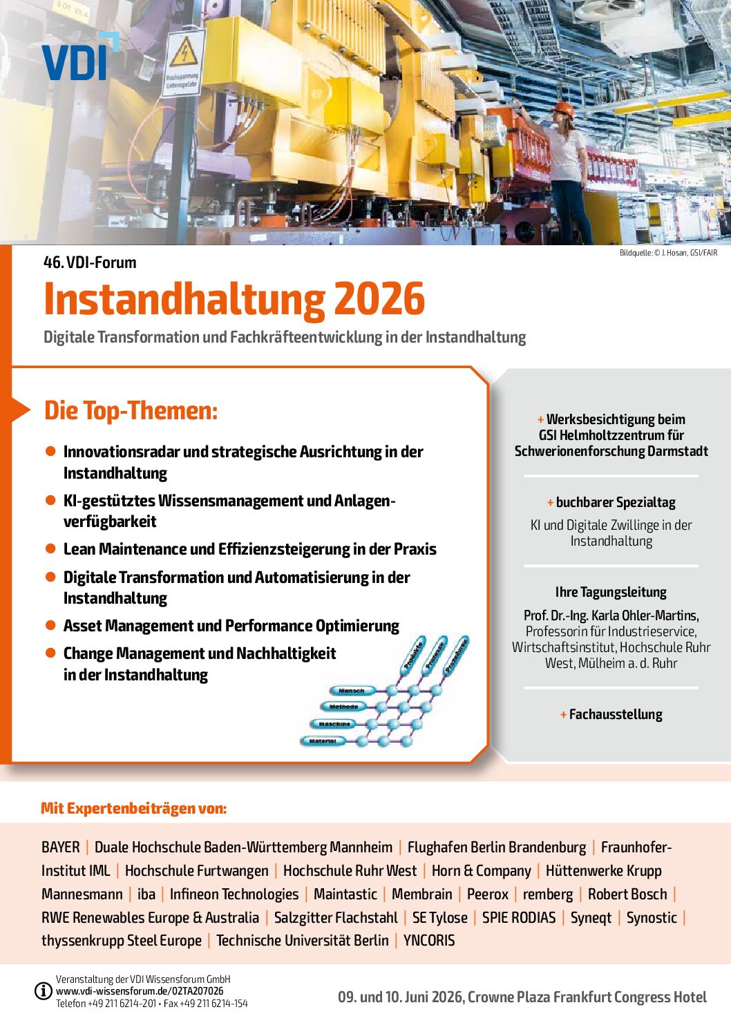 Programm und Anmeldung 46. VDI Forum Instandhaltung 2026 [pdf]