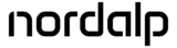 Logo nordalp als Schriftzug: schwarze Schrift auf weißem Hintergrund