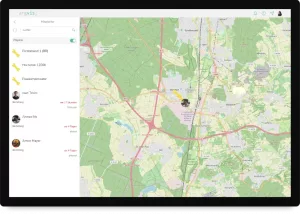 Screenshot: GEO Karten innerhalb der Instandhaltung mit argvis; Maintenance Portal